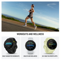 Garmin Forerunner 70 workouts and wellness