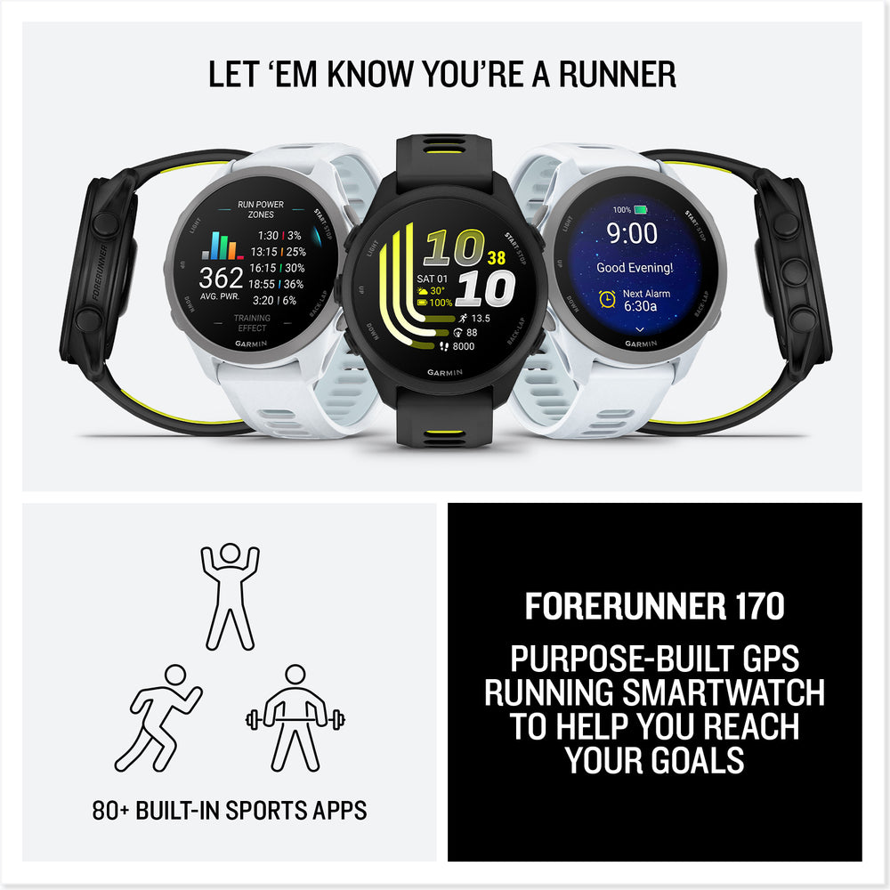Garmin Forerunner 170 let them know you're a runner
