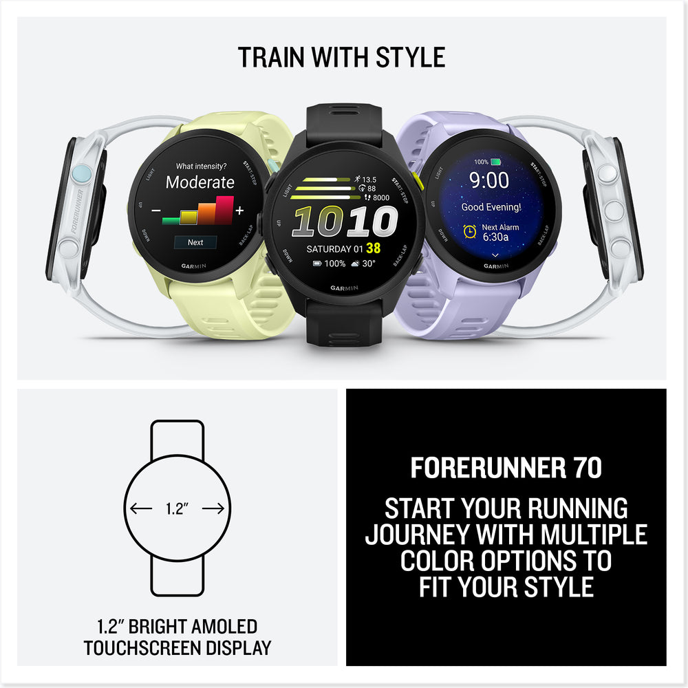 Garmin Forerunner 70 train with style