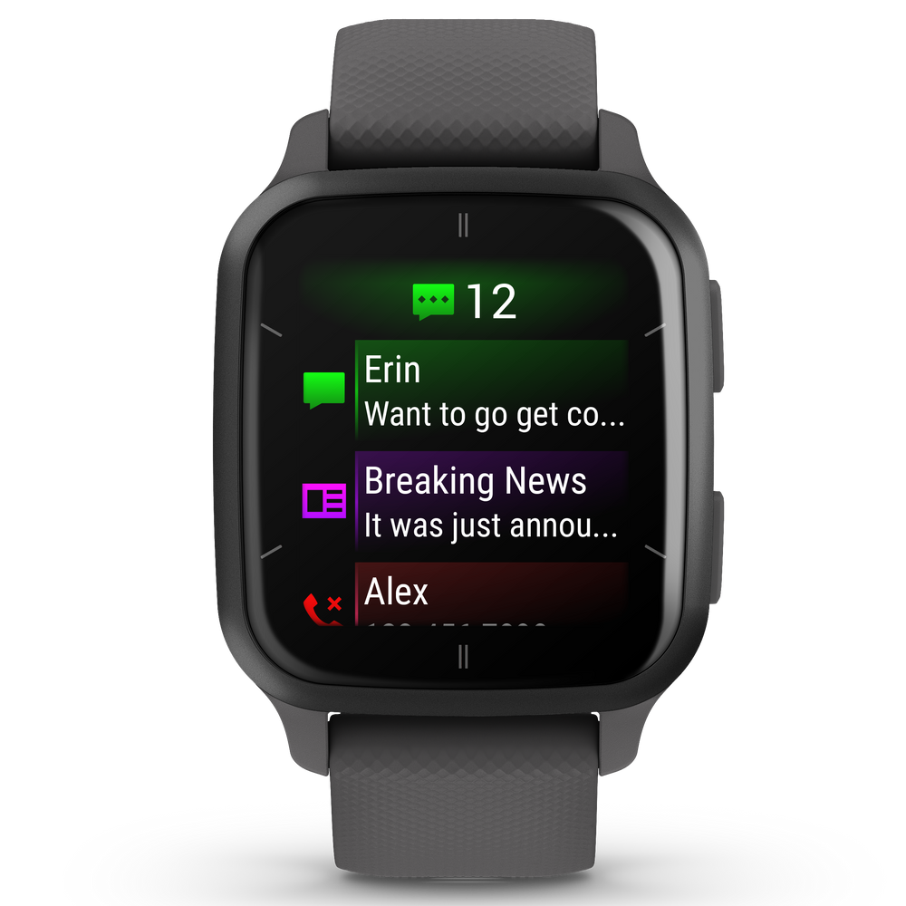 Garmin Venu SQ 2 GPS Smartwatch notification screen