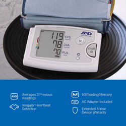 A&D Lifesource Automatic Blood Pressure A&D Medical UA-789AC Premium Automatic BP Monitor Extra Large Cuff