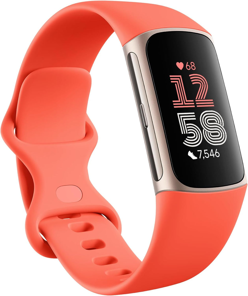 B0CC644KMJ FitBit Activity Monitors Red Fitbit Charge 6 Activity and Fitness Tracker 