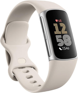 FitBit Activity Monitors White Fitbit Charge 6 Activity and Fitness Tracker B0CC63GZ3R