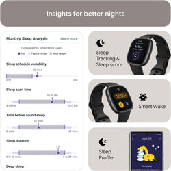 Fitbit Fitbit Versa 4 Smartwatch with Sleep Metrics and sleep tracking score