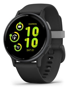 Garmin Activity Monitors Slate Aluminim Bezel with Black Case Garmin vivoactive 5 GPS Smartwatch