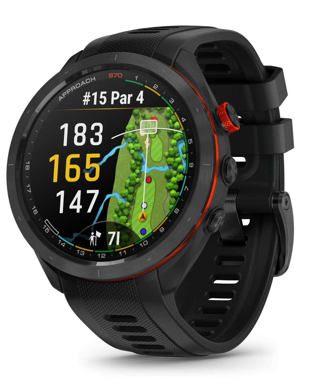 Garmin Golf Black Garmin Approach S70 Premium Golf Smartwatch