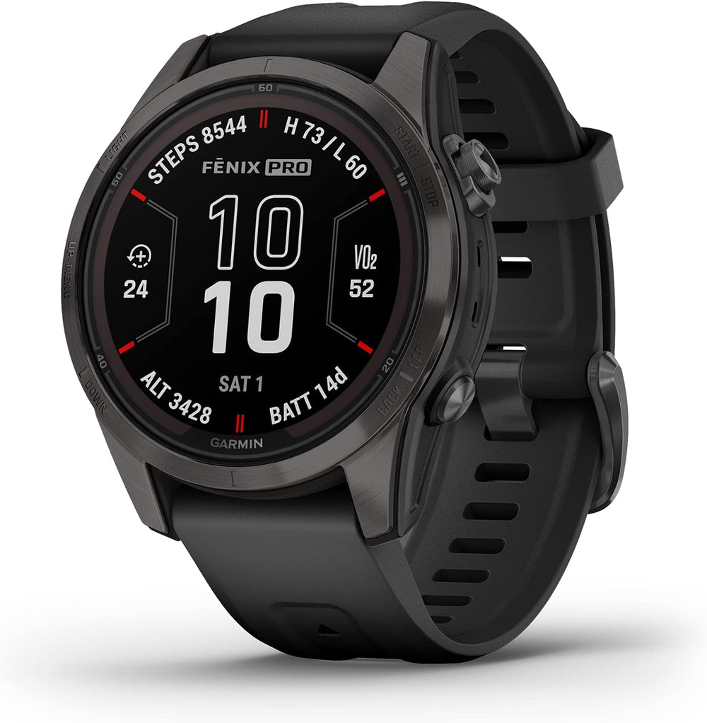 Garmin Multi-Sport Watch Sapphire Solar Edition - Carbon Gray DLC Titanium  (42 mm) Garmin fenix 7 Pro Outdoor Watch