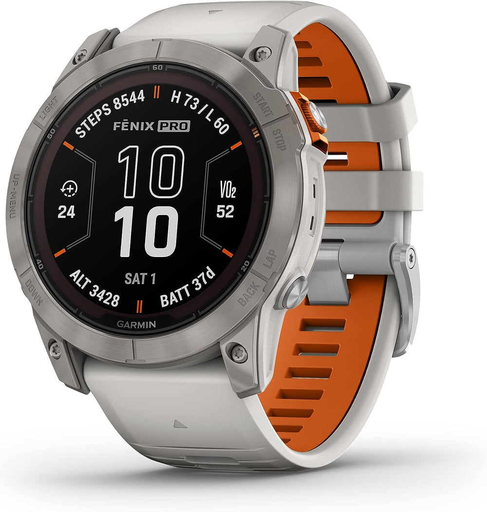 Garmin Multi-Sport Watch Sapphire Solar Edition - Fog Gray/Ember Orange (51 mm) Garmin fenix 7 Pro Outdoor Watch