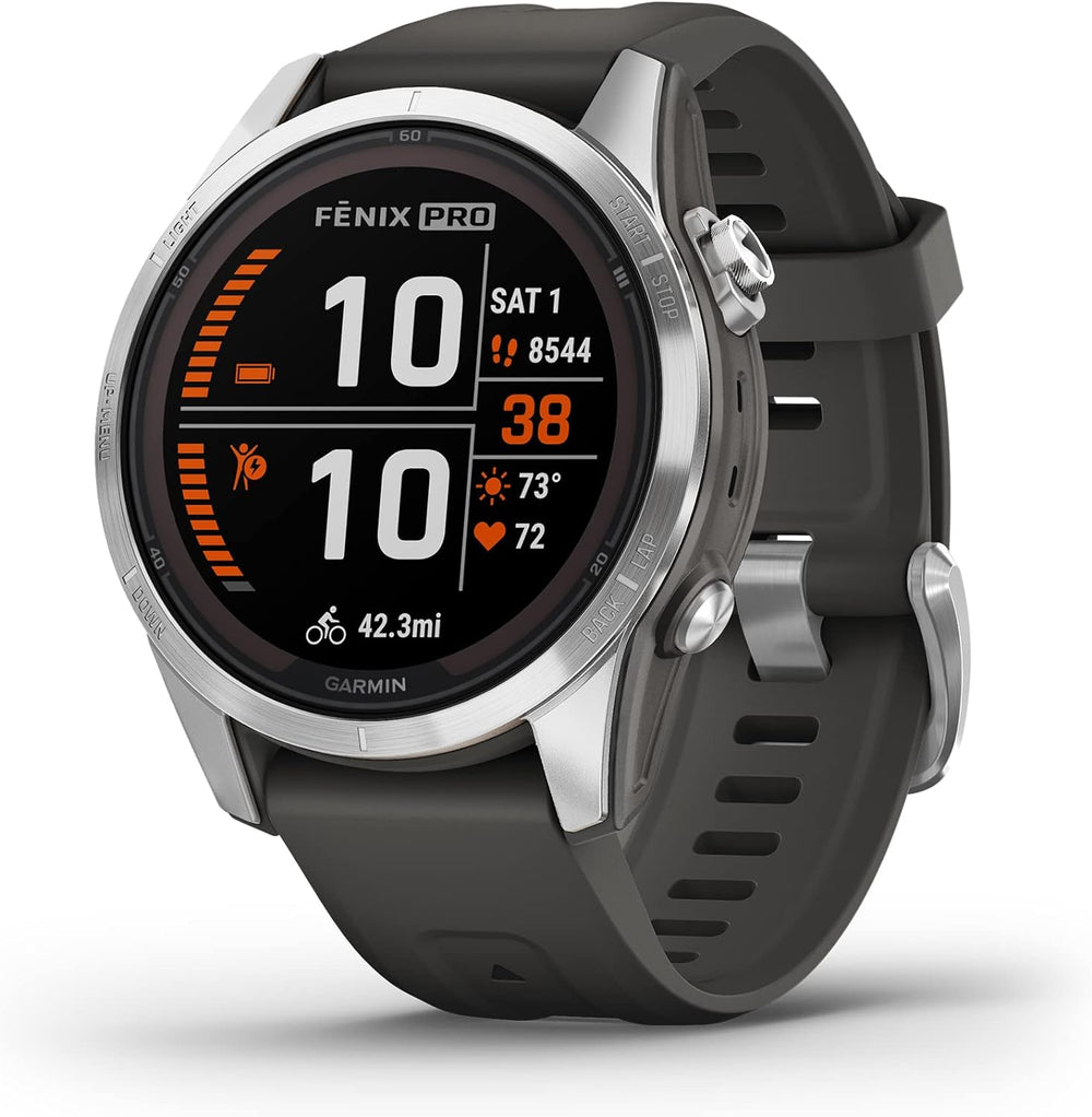 Garmin Multi-Sport Watch Solar Edition - Silver / Graphite (42mm) Garmin fenix 7 Pro Outdoor Watch