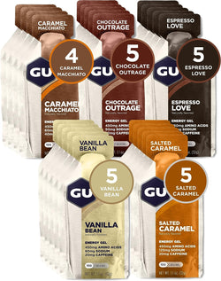 GU Sports Nutrition Indulgent Mixed GU Original Sports Nutrition Energy Gels - 24 Pack