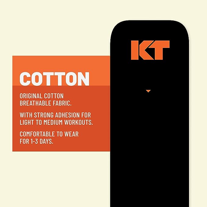 KT Tape Sports Therapy KT TAPE Cotton Elastic Kinesiology Tape  20 Pre-Cut 10 Inch Strips