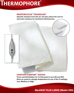 Thermophore Heating Pads Thermophore MaxHEAT Plus Automatic Moist Heat Pack (Model 355)