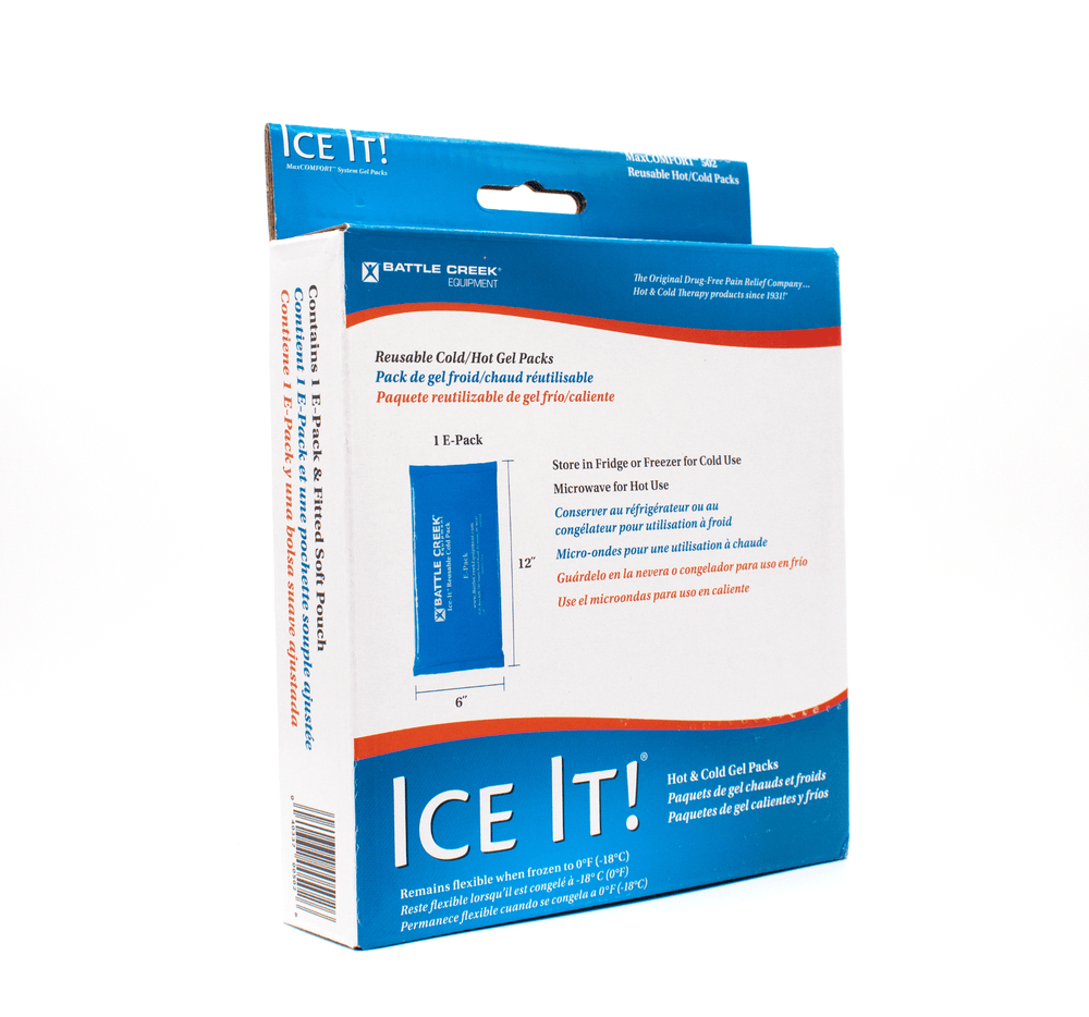 Battle Creek Ice It! Reusable Cold Pack - E Pack Single (Model 502) Cold Therapy Thermophore   