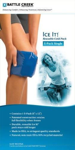 Battle Creek Ice It! Reusable Cold Pack - E Pack Single (Model 502) Cold Therapy Thermophore   