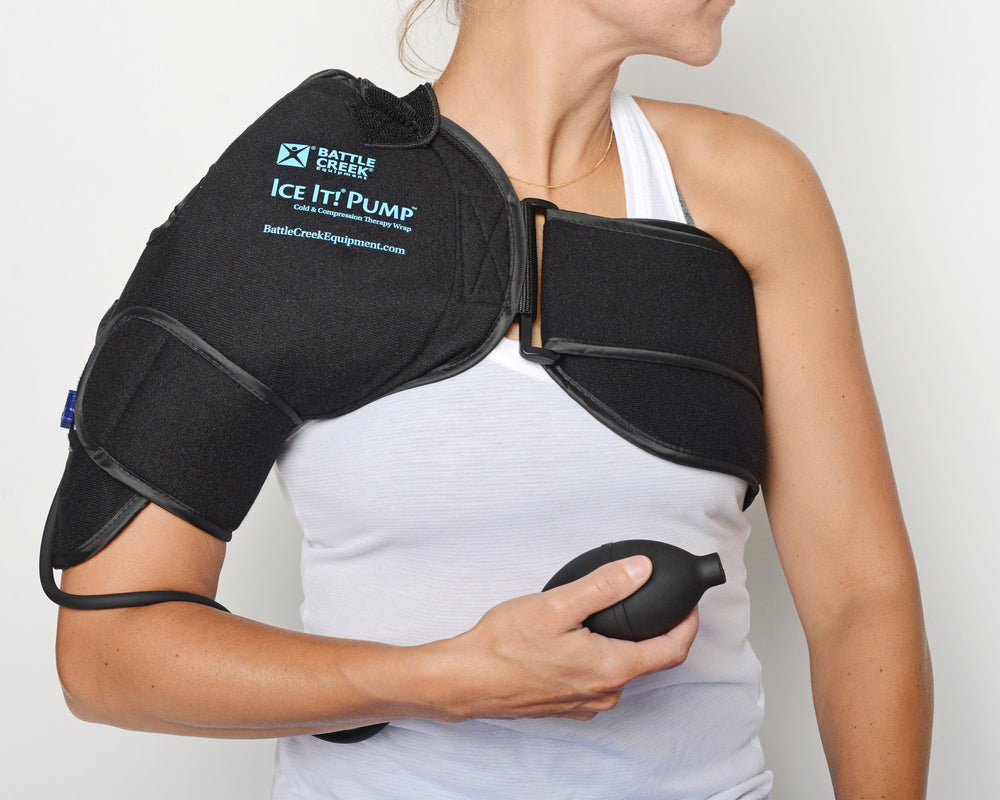 Battle Creek Ice It! Pump Cold & Compression Therapy Wrap Cold Therapy Thermophore Shoulder  