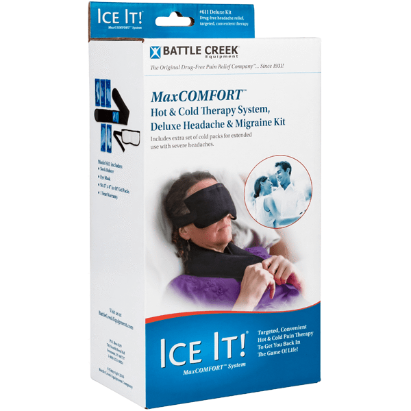 Ice It Hot & Cold Deluxe Headache & Migraine Kit (Model 611) Cold Therapy Thermophore   