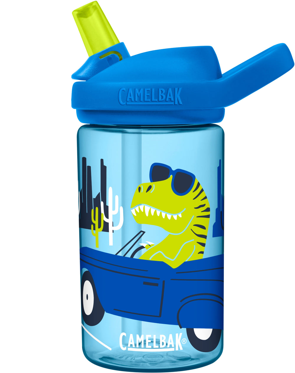 Cactus and Flamingo Kids Leak Proof Water Bottles with Push Button