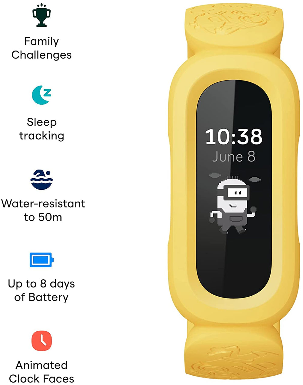Fitbit Ace 3 Activity Tracker for kids 6+ Activity Monitors Fitbit   