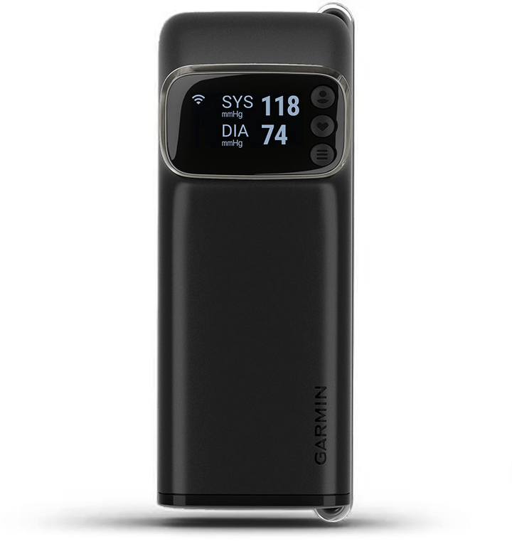 Front view of the Garmin Index Smart Blood Pressure Monitor 