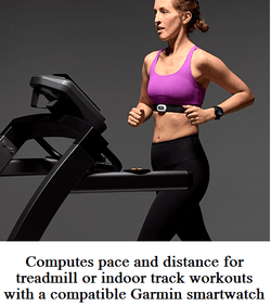 Treadmill compatible top with garmin