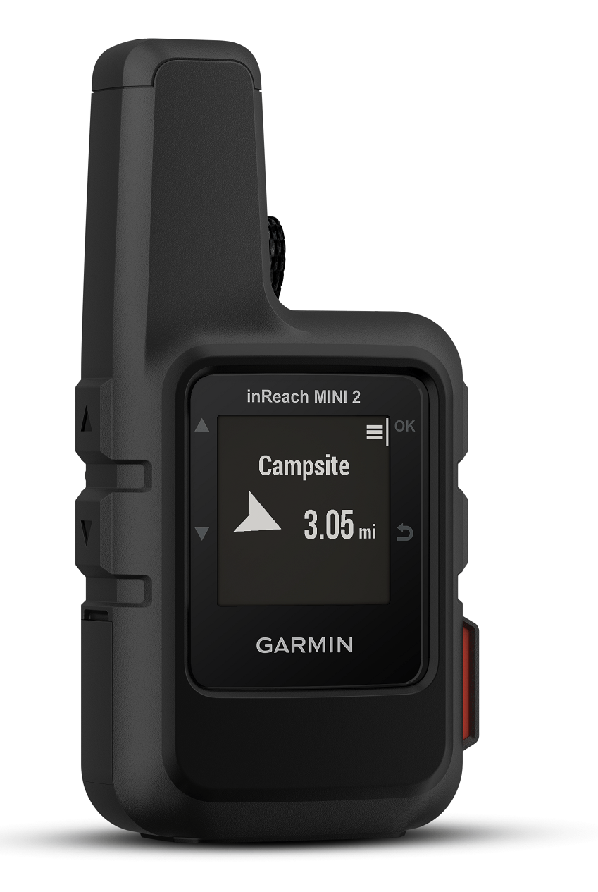 Front view of the Garmin inReach Mini 2 in Black
