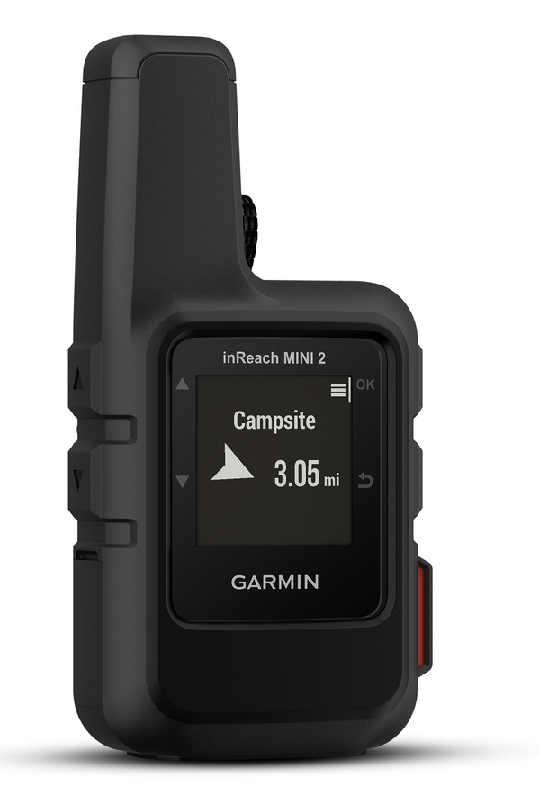 Front view of the Garmin inReach Mini 2 in Black