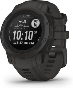 Front view of the Garmin Instinct 2 GPS Rugged Smartwatch Multi-Sport Watch 40 mm in Graphite