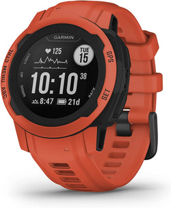 Front view of the Garmin Instinct 2 GPS Rugged Smartwatch Multi-Sport Watch  40 mm in Poppy