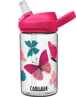 Camelbak Eddy Kid's BPA-Free Bottle 12 oz & 14oz - Various Styles .4L Water Bottles Camelbak Colorblock Butterflies  