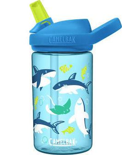 CamelBak Eddy Kids 14oz Outdoor Water Bottle Summer Sharks