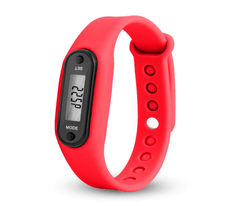 Wrist Activity Tracker Pedometer Bracelet PEDUSA Pedometers PEDUSA Red  