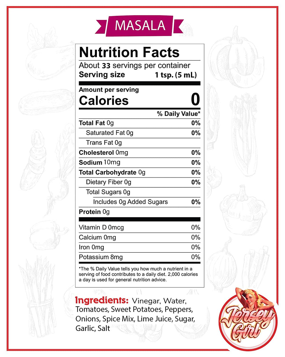 Jersey Girl All Natural (Low Sodium) Sweet Potato Hot Sauce - Variety 4 Pack Hot Sauce Jersey Girl Hot Sauce   