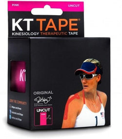 KT Tape Cotton Single Roll Pink Uncut 16 Feet Sports Therapy KT Tape   