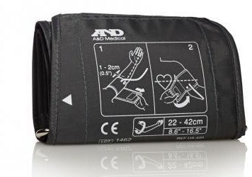 A&D LifeSource UA-420 Medical Replacement Blood Pressure Cuff, Wide-Range Lifesource Accessories A&D Lifesource Retail Packaging  