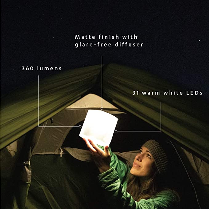 BioLite Luci Charge 360 Inflatable Camping Lantern infographic