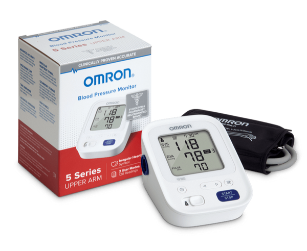 Omron 7 Series Upper Arm Bluetooth Blood Pressure Monitor with AC Adapter