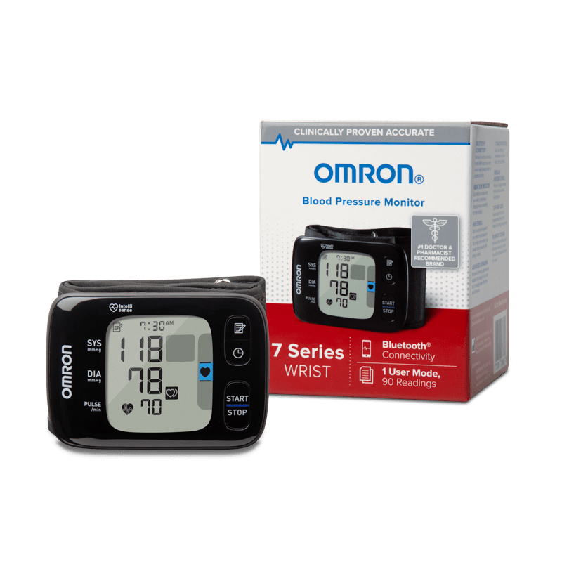 Omron 7 Series Wireless Upper Arm Blood Pressure Monitor White/Black BP7350  - Best Buy