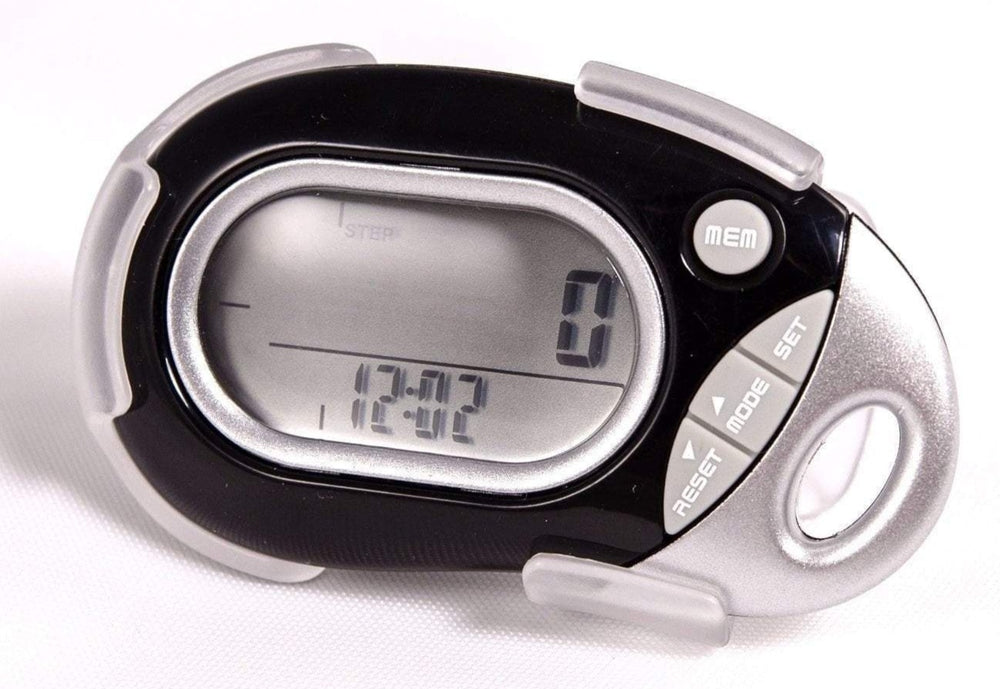 Pedusa PE-771 Tri-Axis Multi-Function Pocket Pedometer with Clip & Lanyard Pedometers PEDUSA Black  