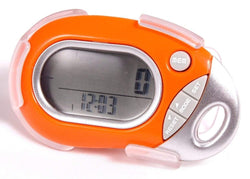 Pedusa PE-771 Tri-Axis Multi-Function Pocket Pedometer with Clip & Lanyard Pedometers PEDUSA Orange  