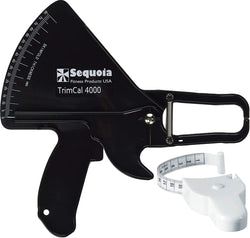 Sequoia Fitness Trimcal 4000 Fat Caliper & Body Tape Bundle Body Measurement Sequoia Black Caliper / White Tape  